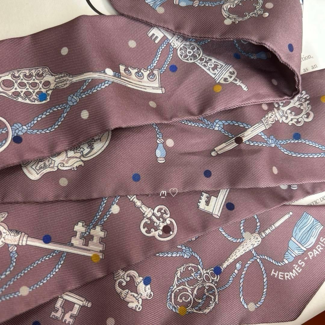 HERMES エルメス ツイリー レクレアポア キーモチーフ 鍵 シルク
