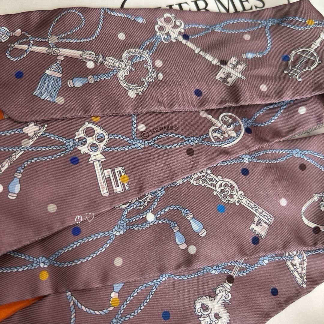 HERMES エルメス ツイリー レクレアポア キーモチーフ 鍵 シルク