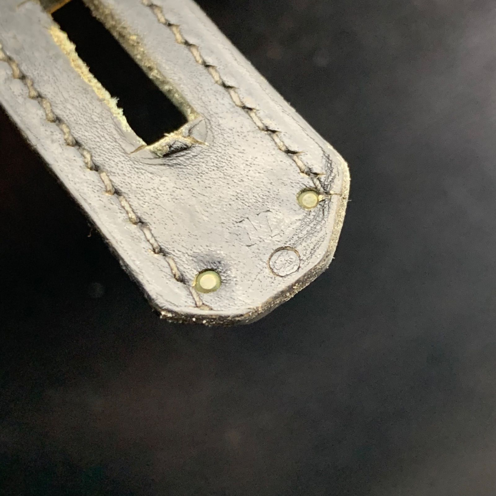 正規品 エルメス ケリー32 ボックスカーフ ブラック ゴールド金具 