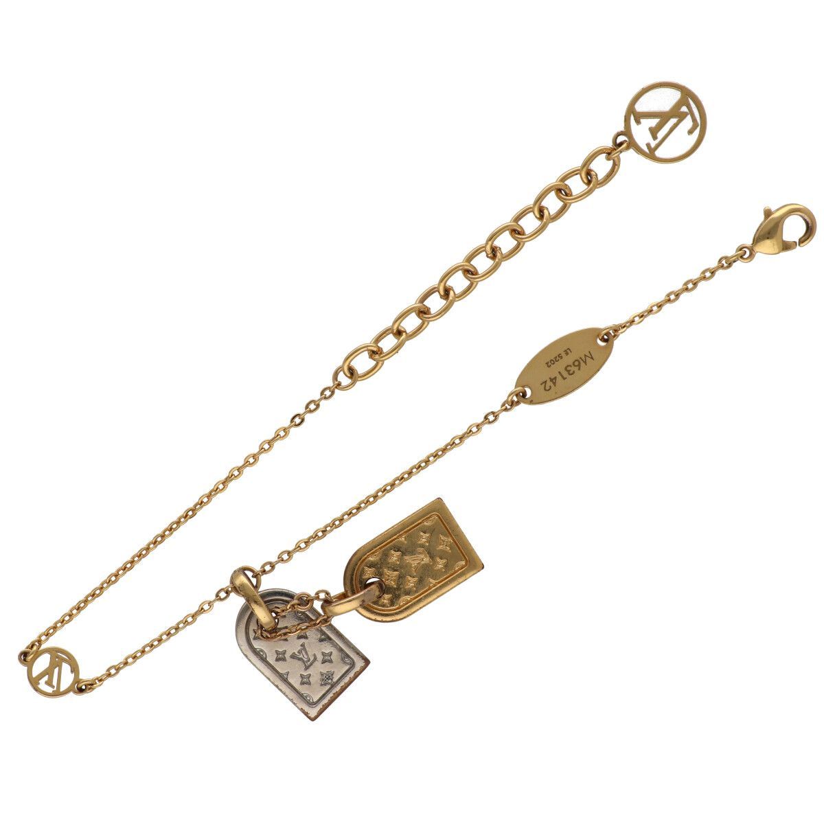 中古】 LOUIS VUITTON ルイ・ヴィトン ブレスレット・ナノグラム 