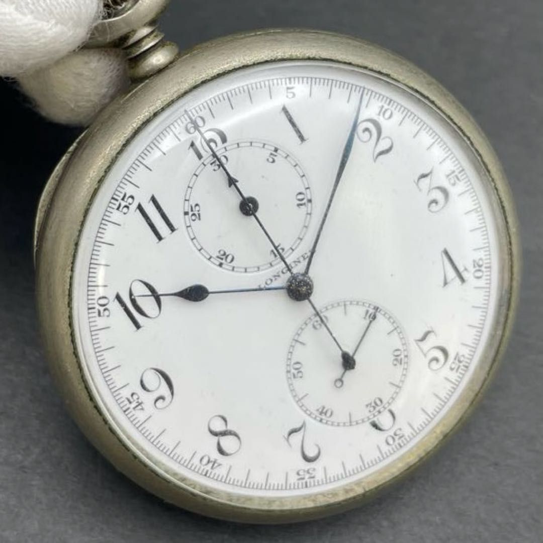 LONGINES ストップウォッチ付き懐中時計 手巻き 17石 JOJK刻印（NHK