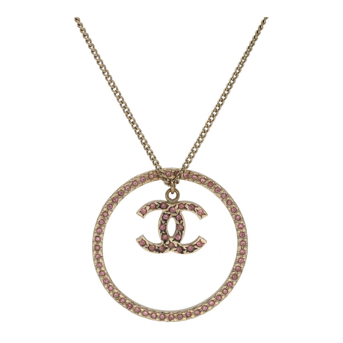 中古 CHANEL シャネル ココマーク ラインストーン サークル CHANEL 06A 
