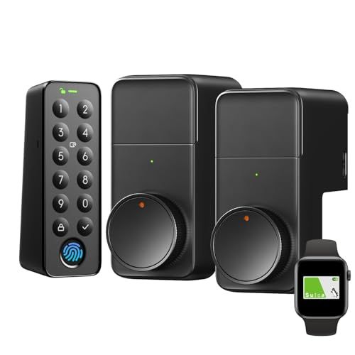 1ドア2ロック SwitchBot ロックプロ 指紋認証パッド スイッチボット - Alexa 玄関 遠隔対応 工事不要 a97996af