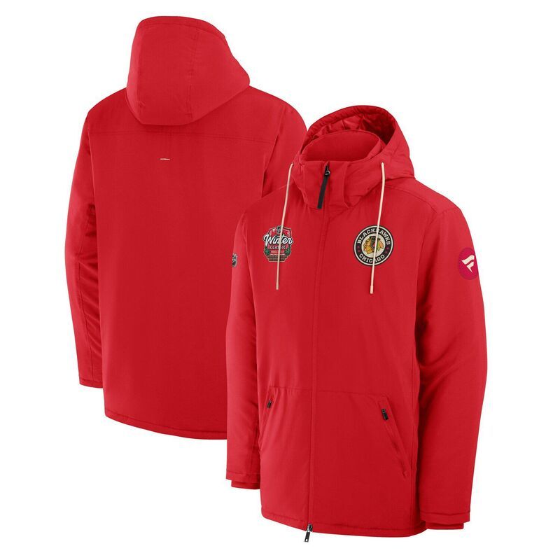 ファナティクス メンズ アウター ジャケット・ブルゾン Mens Fanatics Red Chicago Blackhawks 2025 NHL Winter Classic FullZip Insulated Jacket Hwk Red レッド