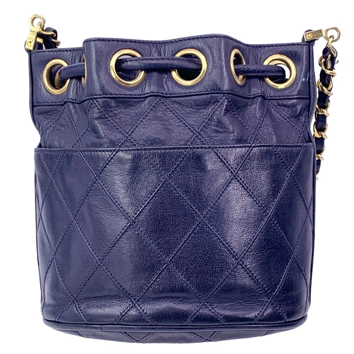 中古】 CHANEL シャネル チェーンショルダー ビコローレ ココマーク 