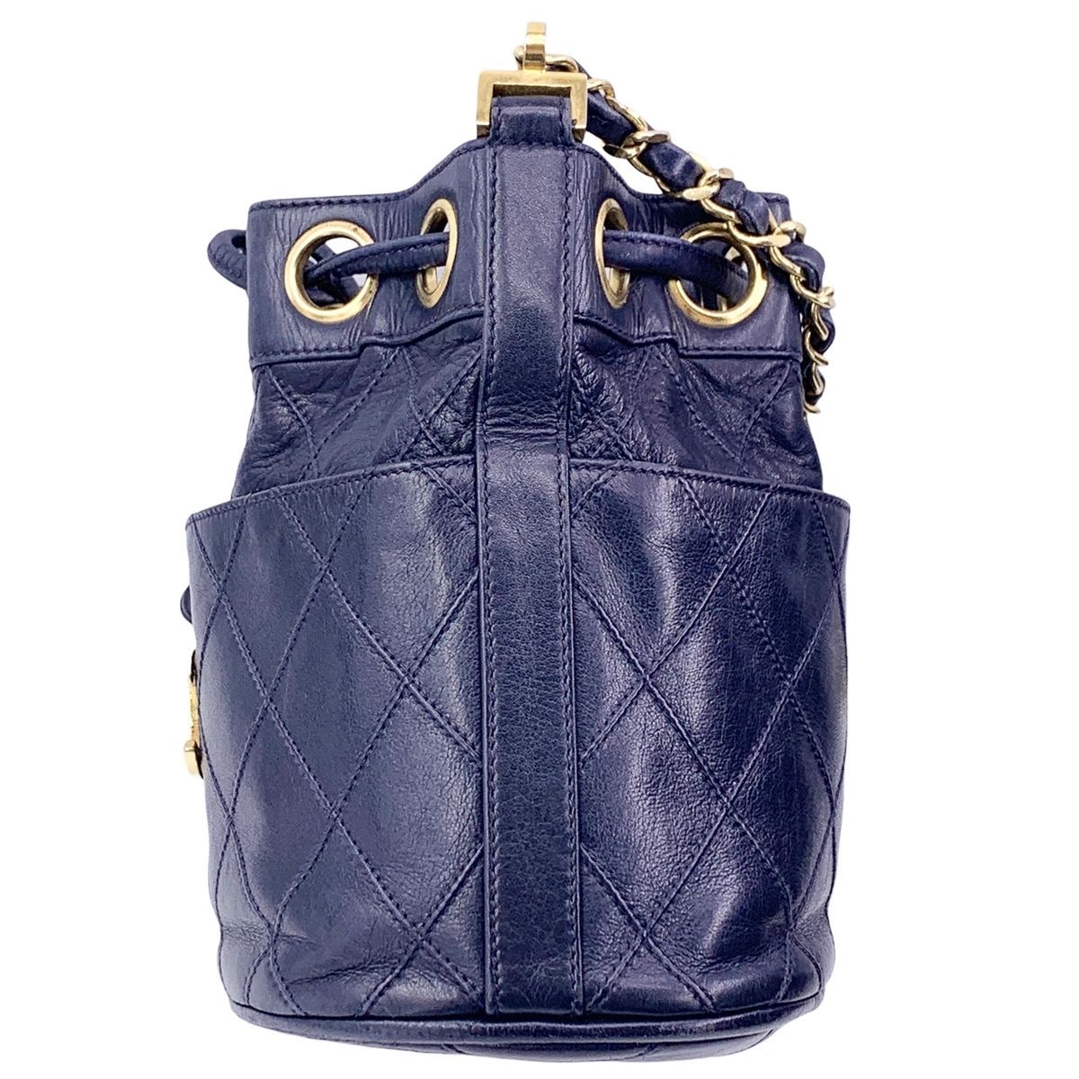 中古】 CHANEL シャネル チェーンショルダー ビコローレ ココマーク 