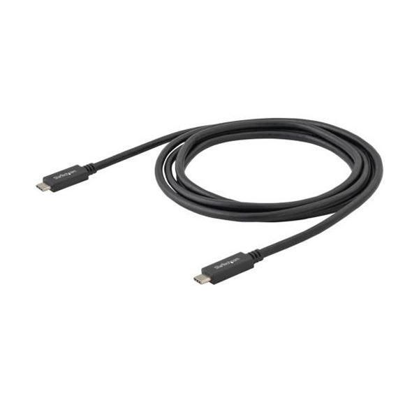 StarTech.com USB-C ケーブル 2m オス／オス USB 3.0（5Gbps）USB-C充電ケーブルUSB315CC2M 1本