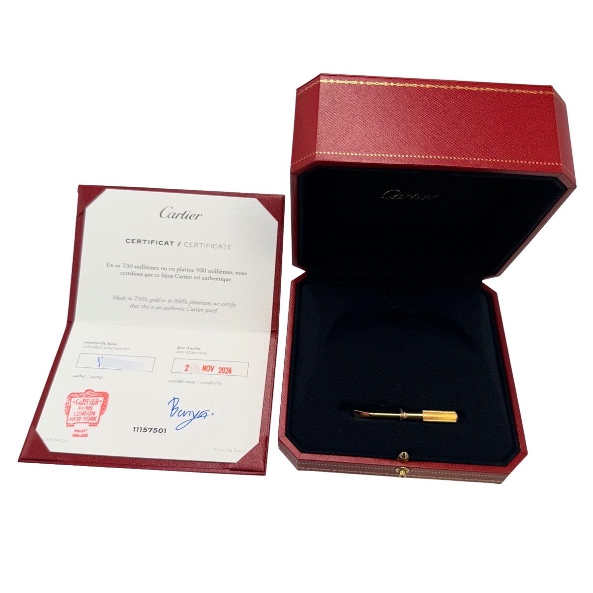 Cartier カルティエ ラブブレス SM #19 K18 PG Au750 - メルカリ