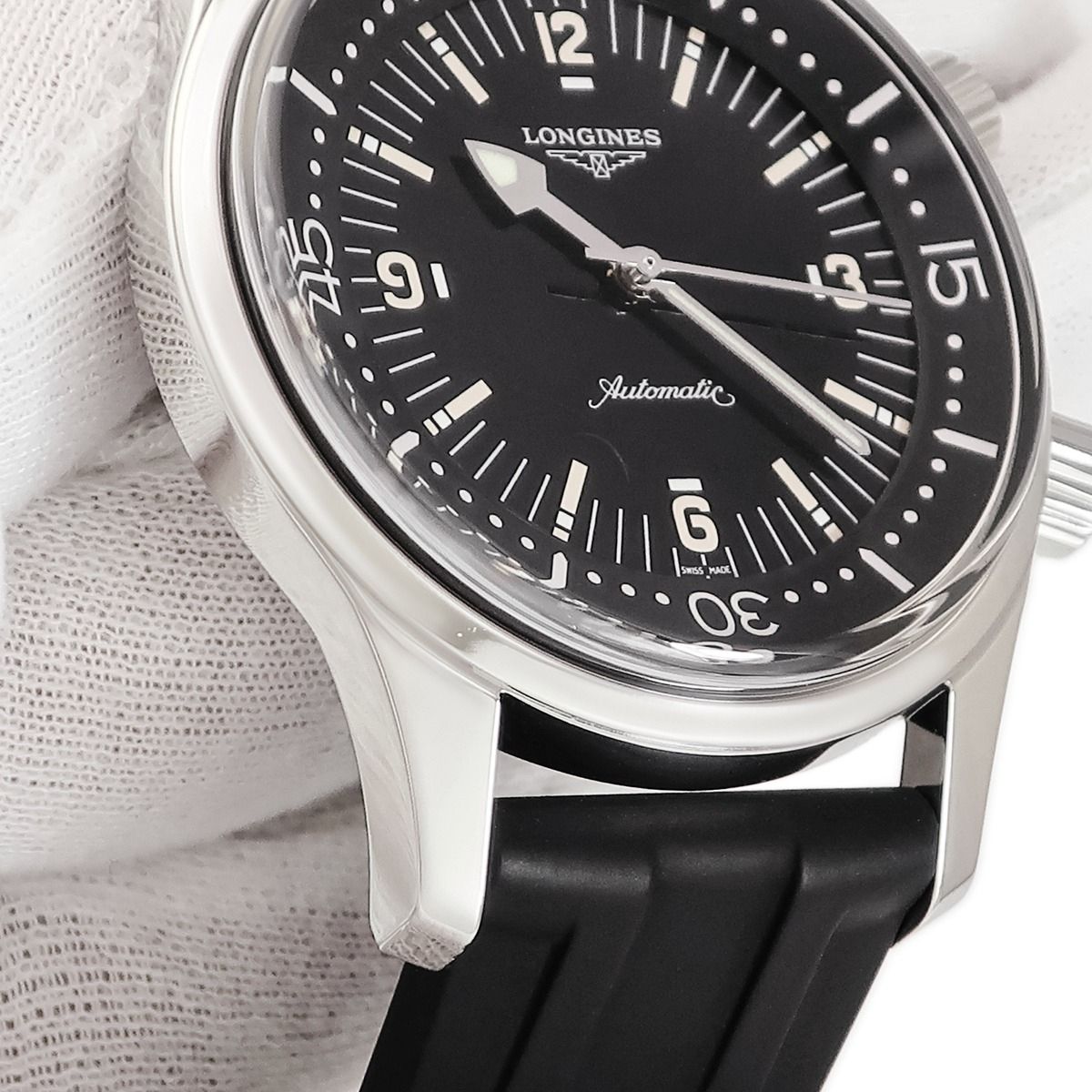  ロンジン 腕時計 L3.674.4 鑑定済み ブランド フルジップ 自動巻き時計 腕時計(アナログ)