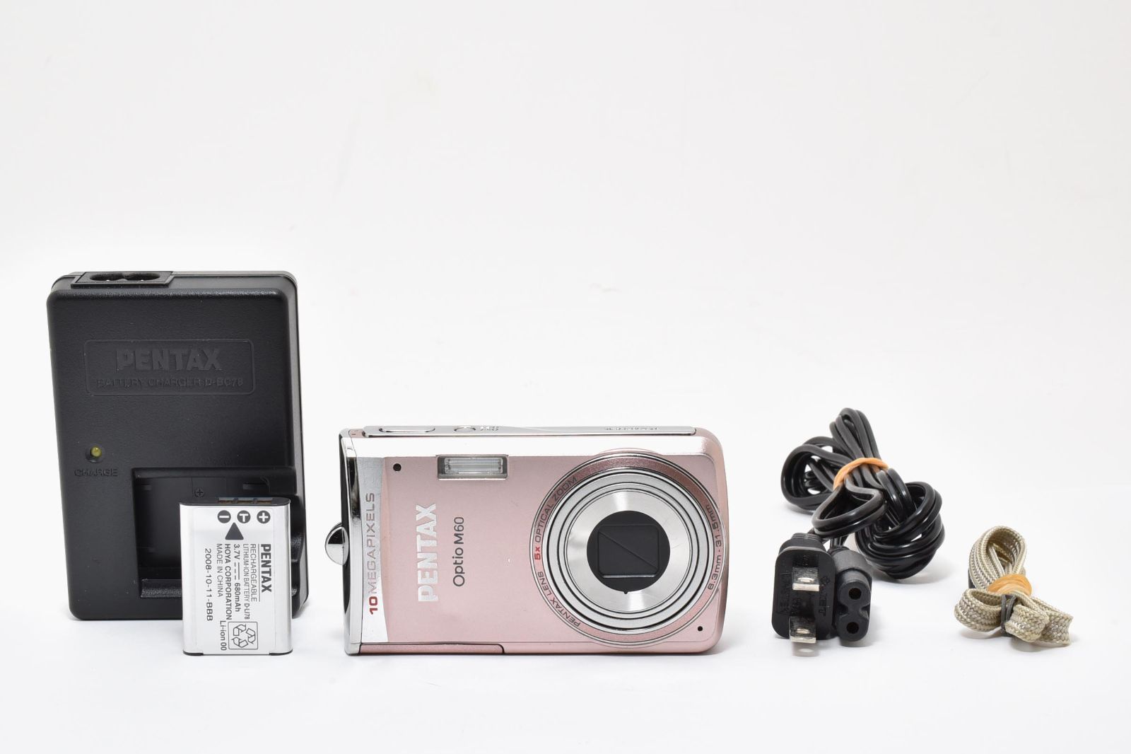 良品・動作OK】PENTAX Optio M60 ライトピンク 激カワ 希少色 1000万 