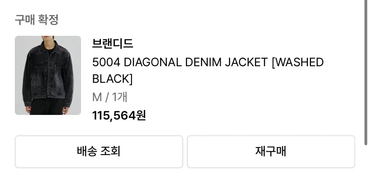 BRANDED 5004 デニム ジャケット(ウォッシュ ブラックデニム)(廃盤)