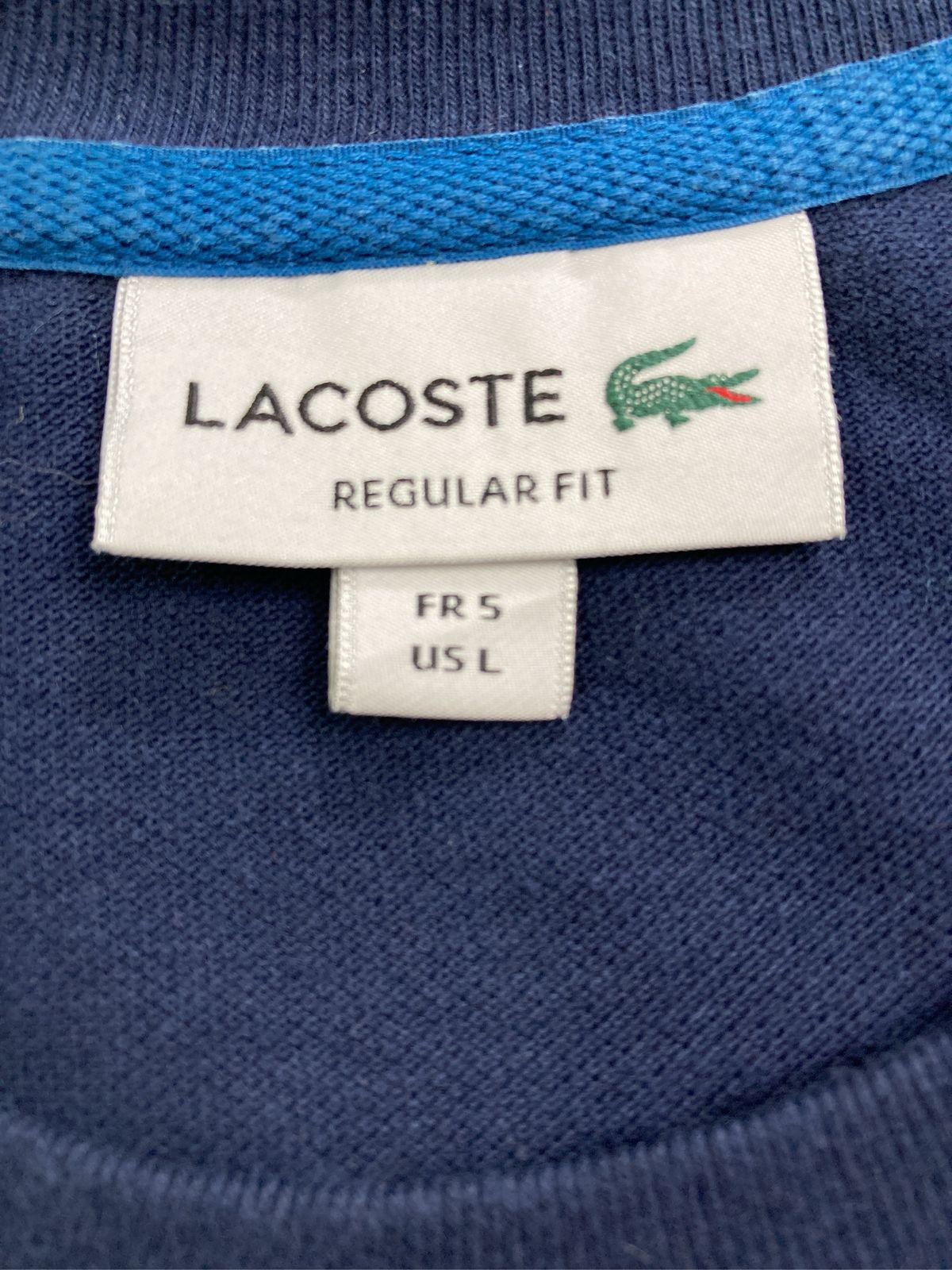 LACOSTE ラコステ Tシャツ/カットソー FR 5/US L ネイビー - メルカリ