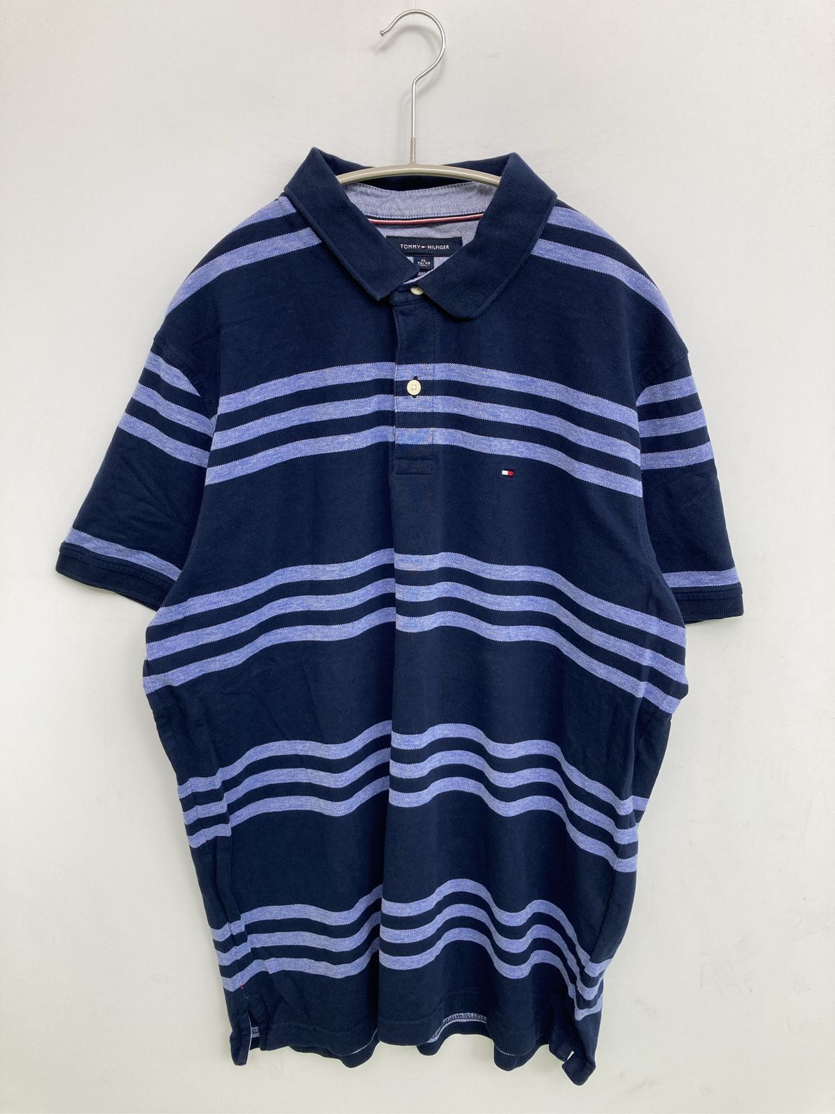 TOMMY HILFIGER トミーヒルフィガー ポロシャツ XL ネイビー トミー