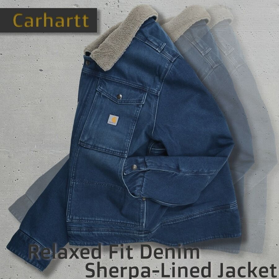 ☆人気 CARHARTT(カーハート) デニムジャケット 裏ボア 送料無料