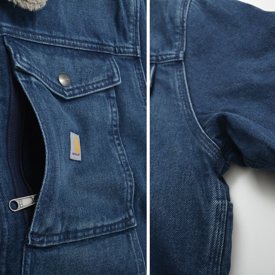 ☆人気 CARHARTT(カーハート) デニムジャケット 裏ボア 送料無料