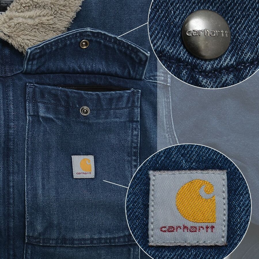 ☆人気 CARHARTT(カーハート) デニムジャケット 裏ボア 送料無料