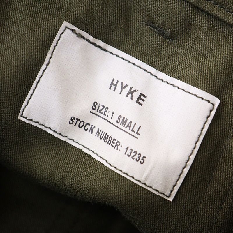 ハイク HYKE BACK SATIN BAKER PANTS バックサテンベイカーパンツ S