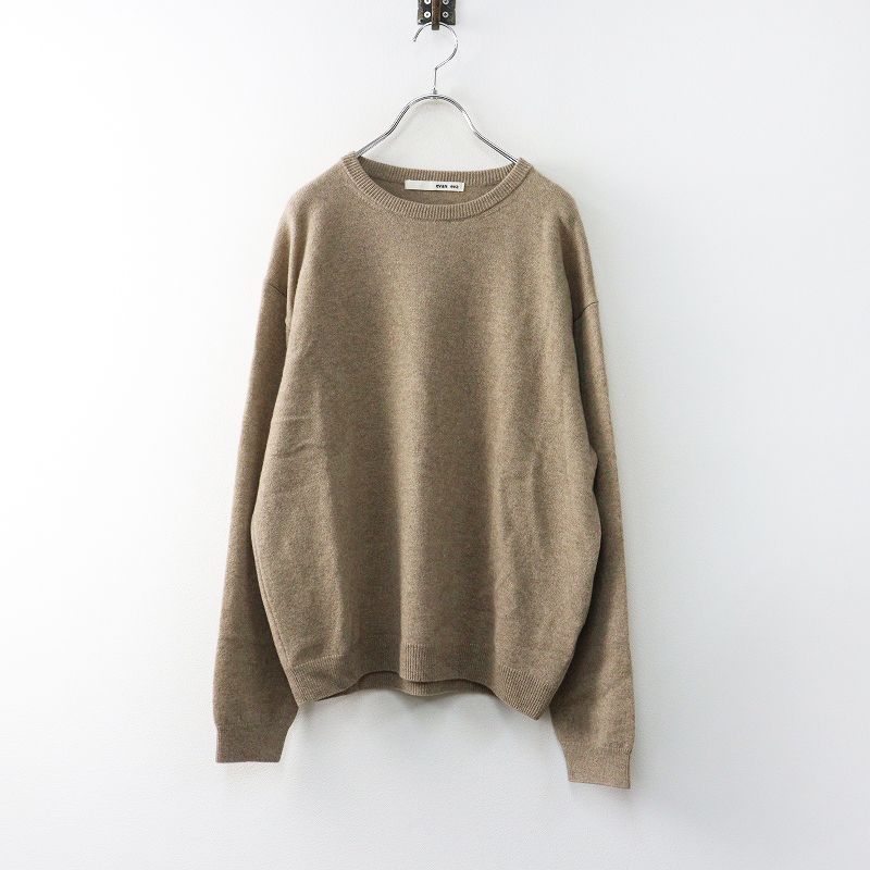 美品 2022AW エヴァムエヴァ evam eva カシミヤクルーネックプル