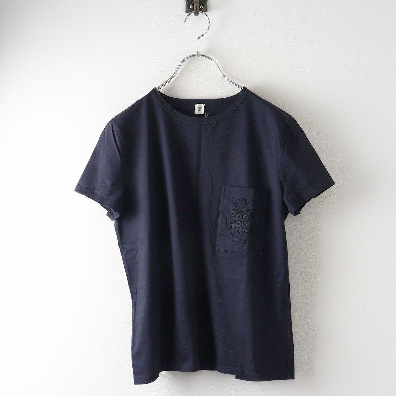 レディース フランス製 エルメス HERMES ポケット刺繍 マイクロTシャツ 
