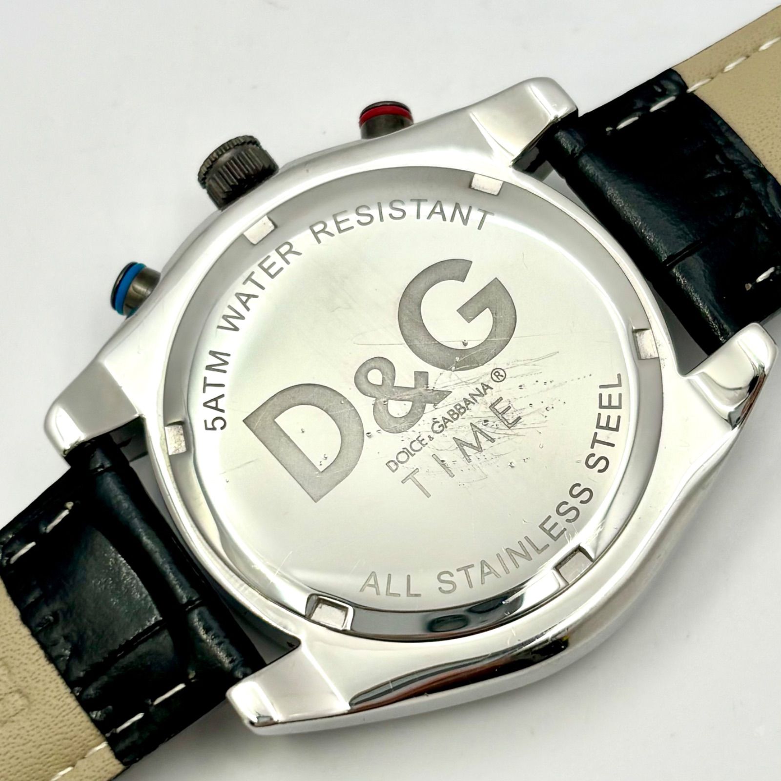 新品電池】D&G ドルチェ&ガッバーナ ドルガバ クロノグラフ メンズ 