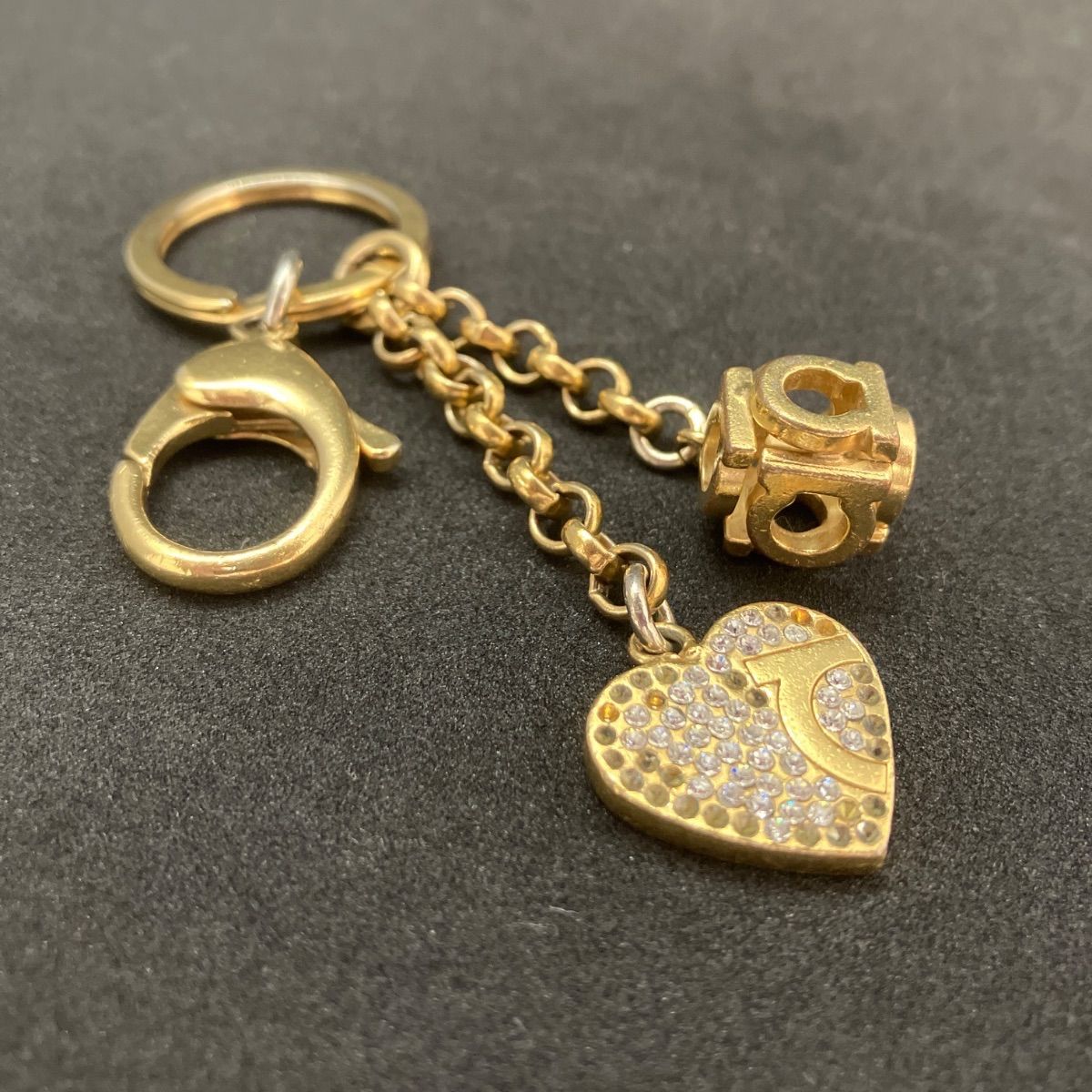 Salvatore Ferragamo フェラガモ キーホルダー ガンチーニ ゴールド