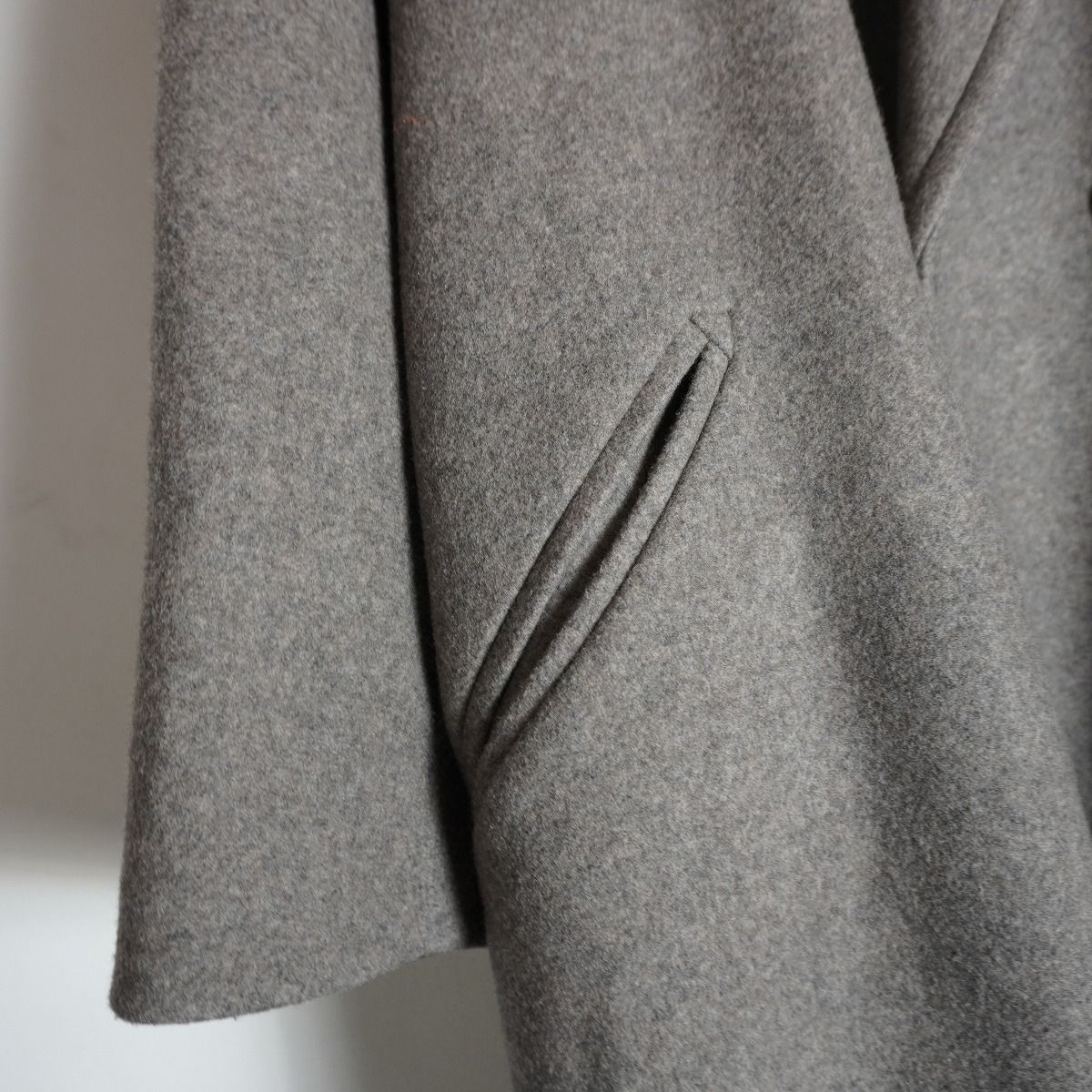 美品 22AW YLEVE イレーブ MELTON COAT ウール メルトン ロング 