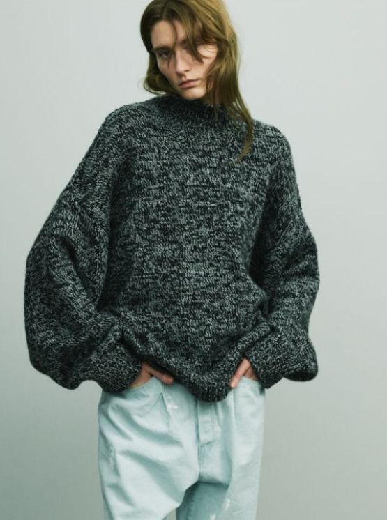 美品 stein シュタイン ssstein カシミヤ100% MELANGE KNIT JUMPER 