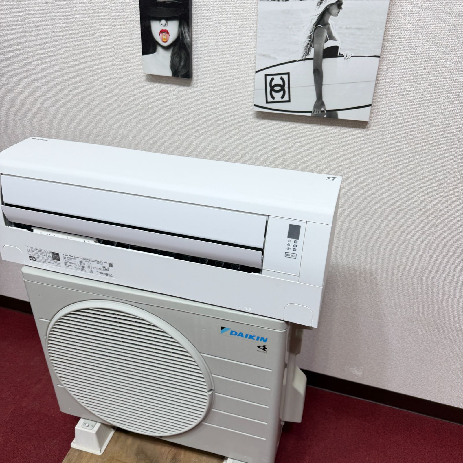 東京23区送料無料 超美品ダイキンエアコン 2.2㎾ 6畳用 ポンプダウン