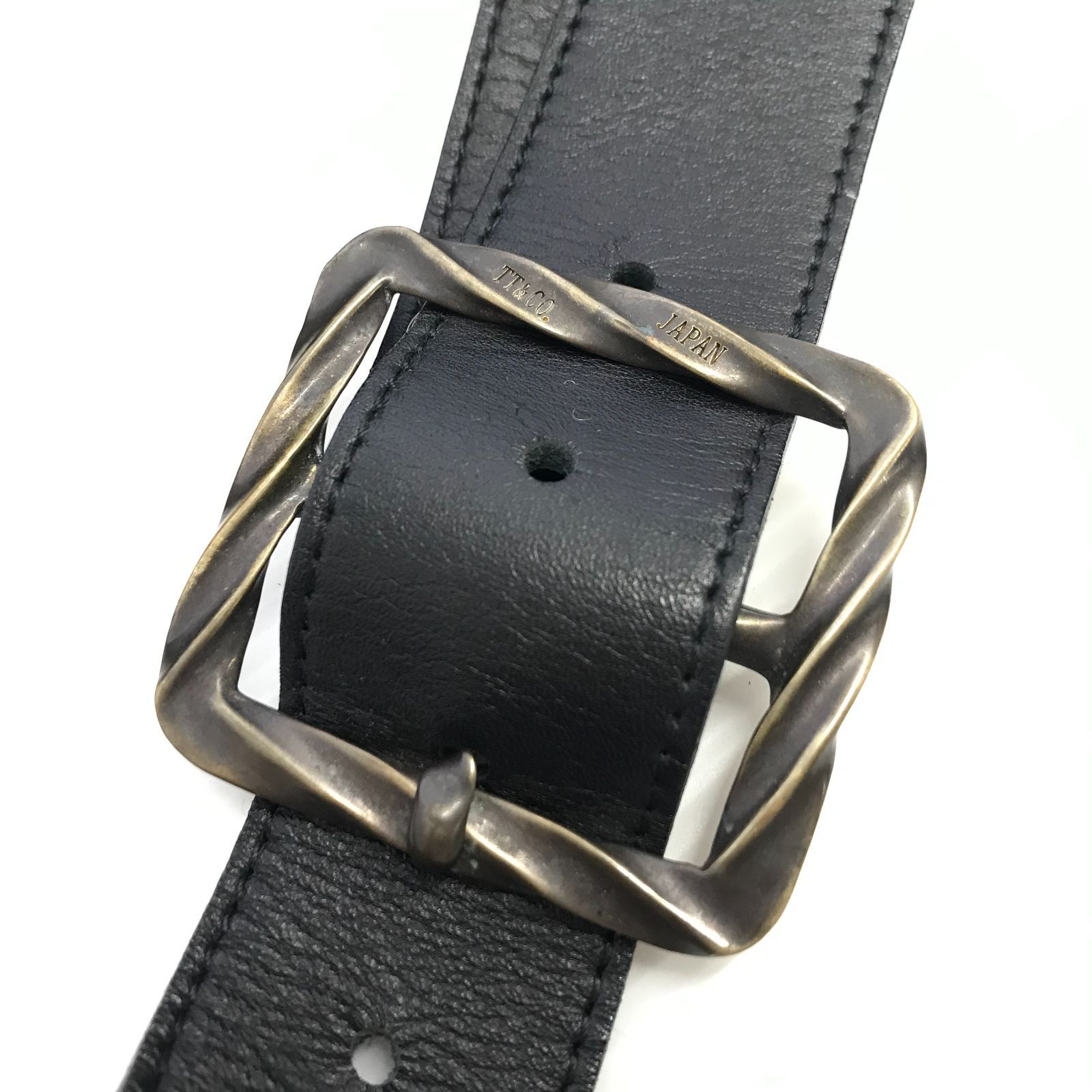 TT＆CO. ラグビーバッグ カウレザー 牛革 本革 ブラック メンズ 鞄