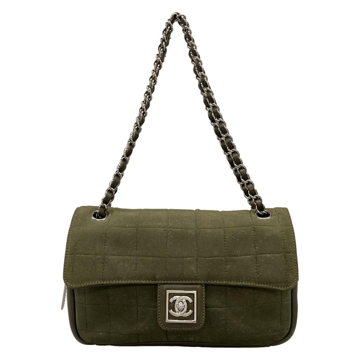 CHANELシャネルチェーンショルダーバッグ カーキ 【公式通販】