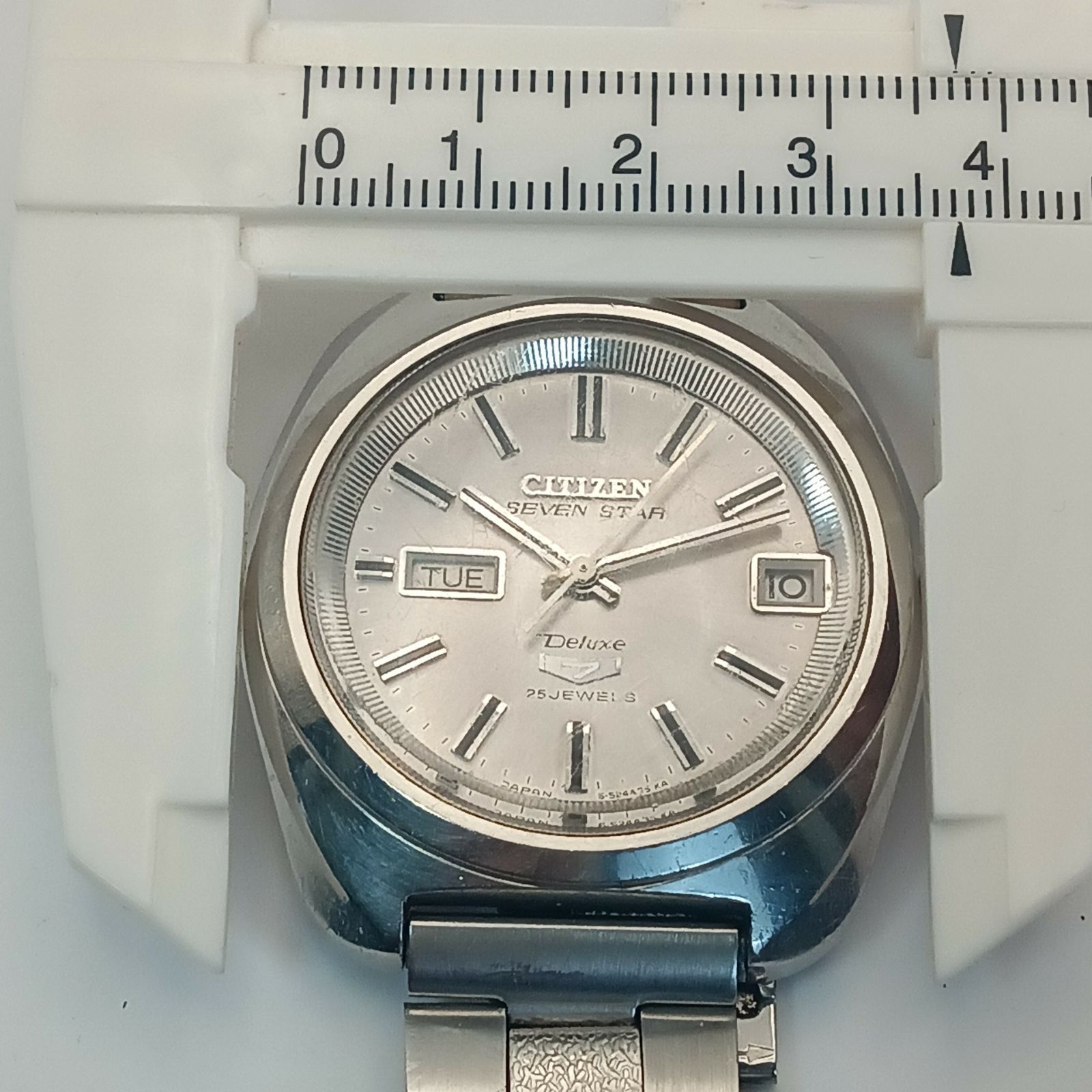 稼働 良品】0218-3 CITIZEN SEVEN STAR Deluxe シチズン セブンスター 