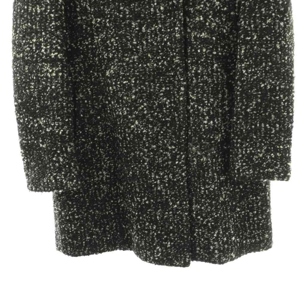 アナイ ANAYI ダウンライナー付き フード コート ミドル丈 36 ブラック