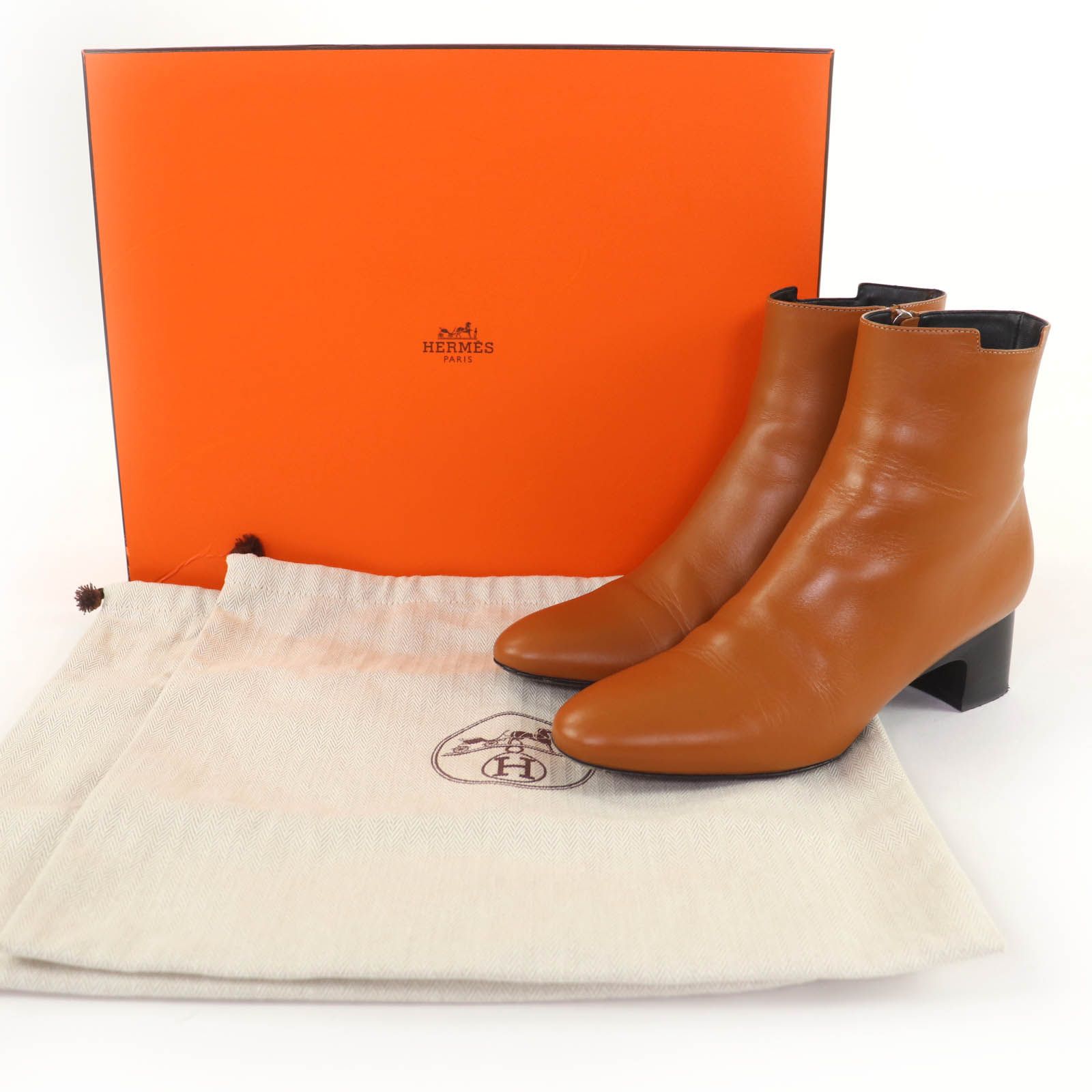 エルメス HERMES ショートブーツ ブーツ 靴 カーフ（牛革