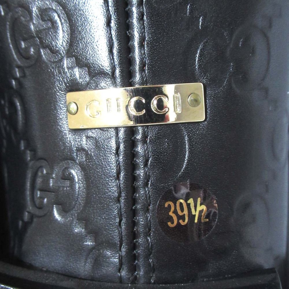 未使用 GUCCI グッチ GGシマ レザー ホースビット ローファー 14722