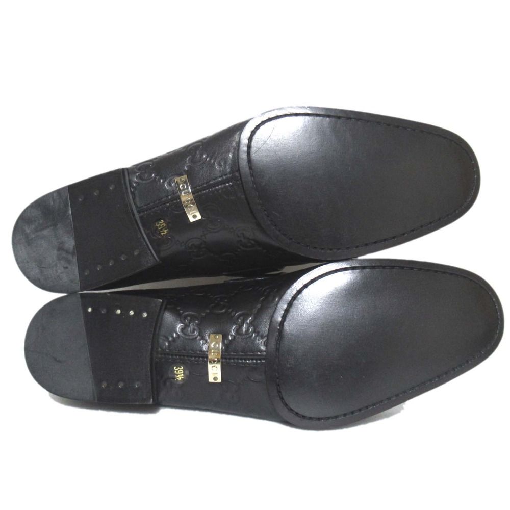 未使用 GUCCI グッチ GGシマ レザー ホースビット ローファー 14722