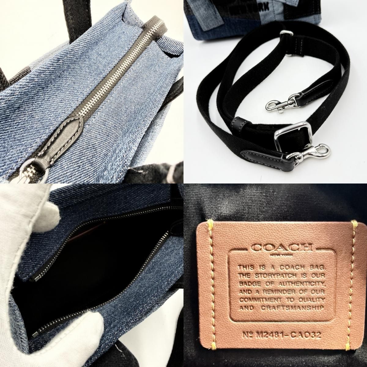COACH（コーチ）カーゴ トート バッグ 20・パッチワーク 2WAY 