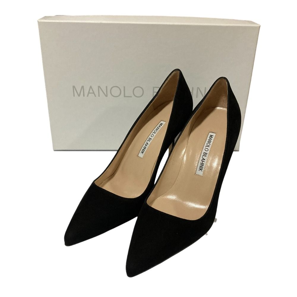 新品未使用 マノロブラニク MANOLO BLAHNIK ネイビーレース
