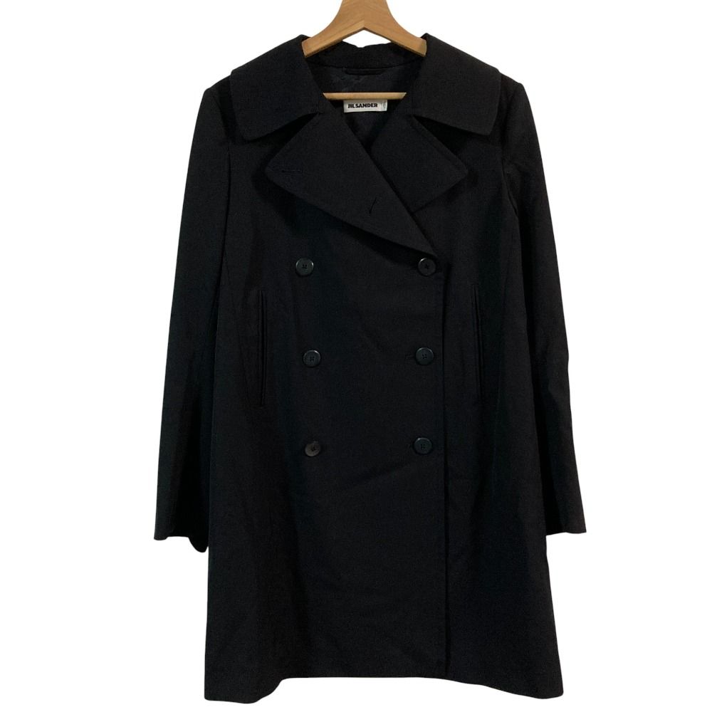 美品 JIL SANDER ジルサンダー ウールギャバジン トレンチコート