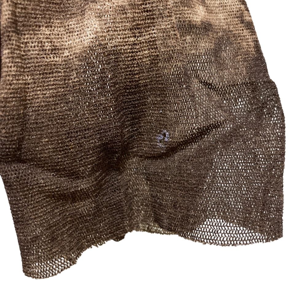 美品 98SS Jean Paul Gaultier CLASSIQUE ジャンポールゴルチェ Bedouins Mesh Tattoo パワーネット 長袖 カットソー SIZE42 ブラウン レディース 古着 中古 USED 美品 98SS Jean Paul Gaultier CLASSIQUE ジャンポールゴルチェ