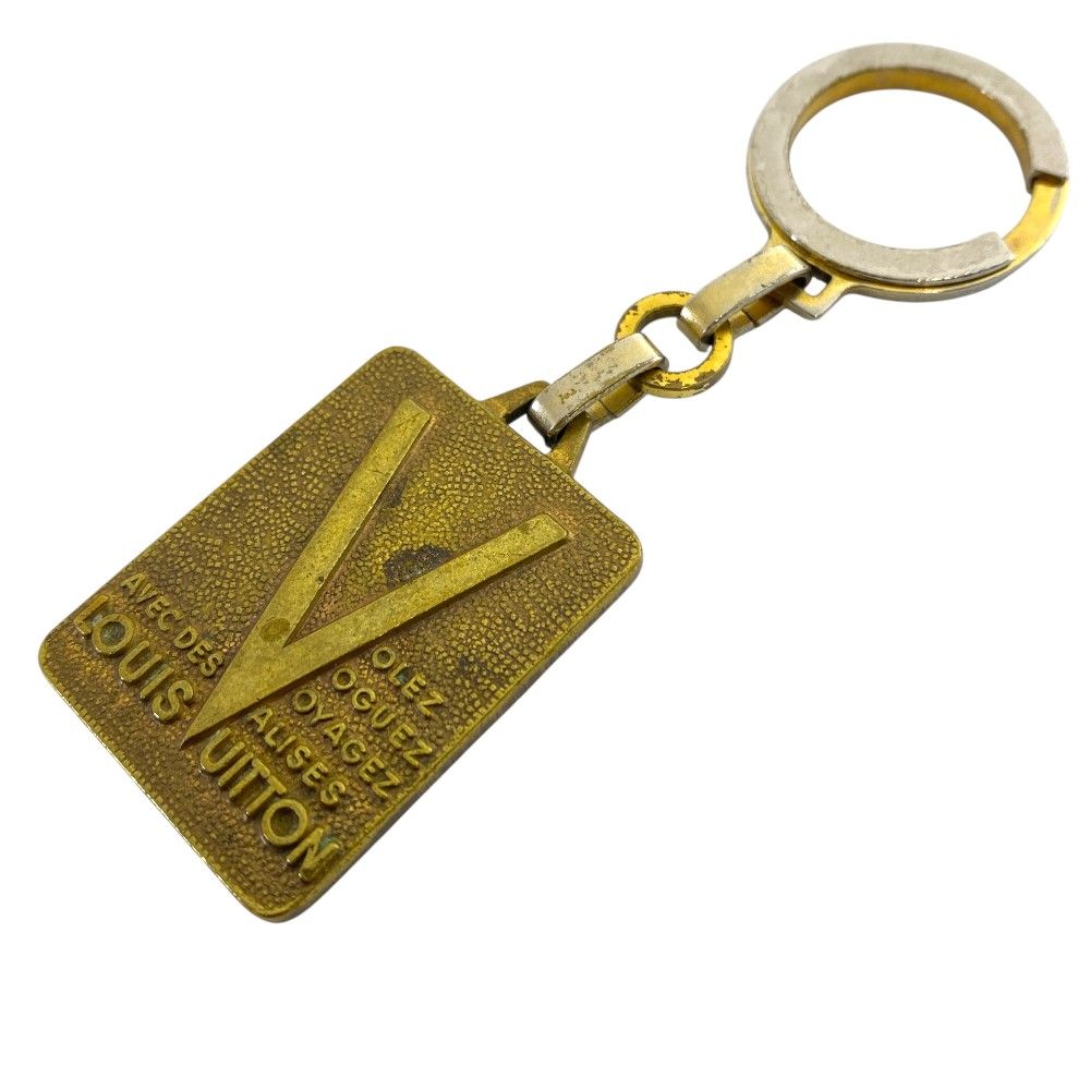 ルイ ヴィトン ヴィンテージ キーホルダー キーリング バッグチャーム チャーム MALLETIER DEPUIS 1854 ゴールド シルバー LOUIS VUITTON 上品 洗練 高級感 エレガント デイリー アクセント 存在感 人気 LOUIS VUITTON ルイヴィトン ビンテージ キーリング キーホルダー