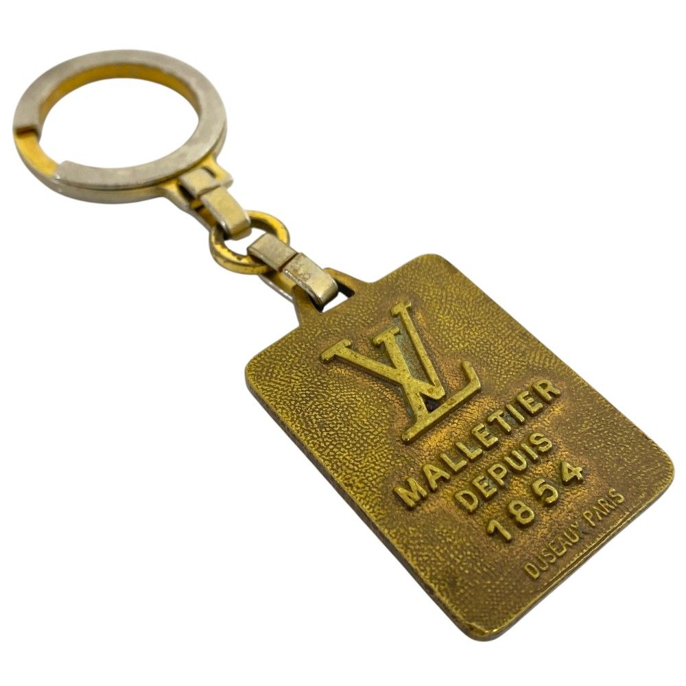 ルイ ヴィトン ヴィンテージ キーホルダー キーリング バッグチャーム チャーム MALLETIER DEPUIS 1854 ゴールド シルバー LOUIS VUITTON 上品 洗練 高級感 エレガント デイリー アクセント 存在感 人気 LOUIS VUITTON ルイヴィトン ビンテージ キーリング キーホルダー