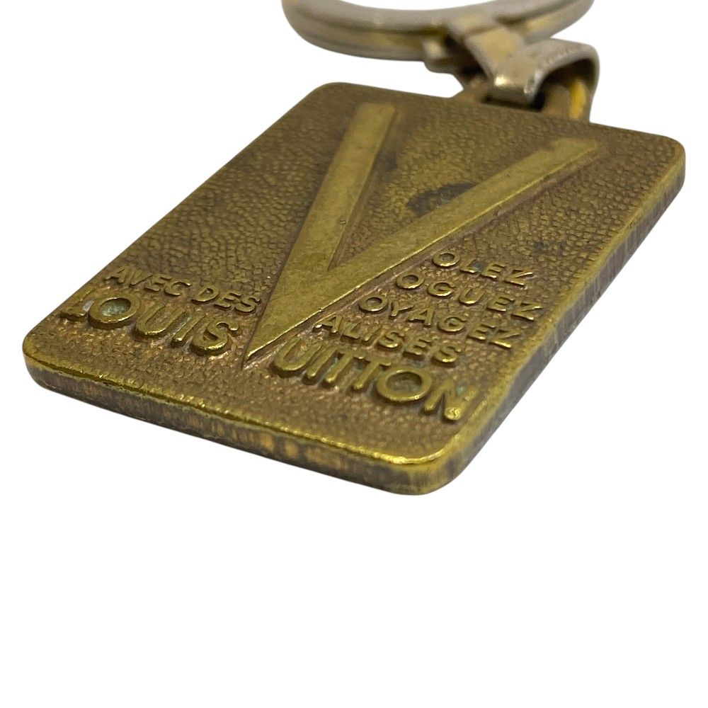 ルイ ヴィトン ヴィンテージ キーホルダー キーリング バッグチャーム チャーム MALLETIER DEPUIS 1854 ゴールド シルバー LOUIS VUITTON 上品 洗練 高級感 エレガント デイリー アクセント 存在感 人気 LOUIS VUITTON ルイヴィトン ビンテージ キーリング キーホルダー