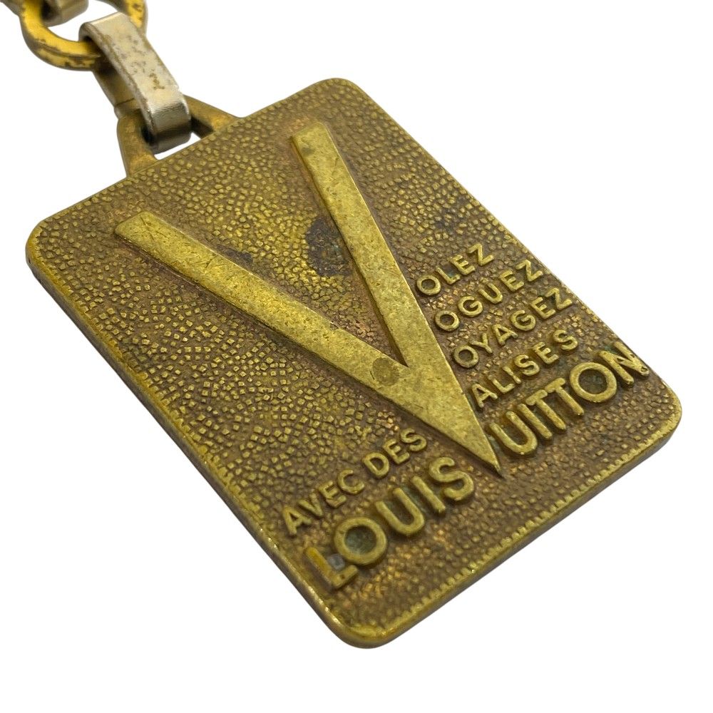 ルイ ヴィトン ヴィンテージ キーホルダー キーリング バッグチャーム チャーム MALLETIER DEPUIS 1854 ゴールド シルバー LOUIS VUITTON 上品 洗練 高級感 エレガント デイリー アクセント 存在感 人気 LOUIS VUITTON ルイヴィトン ビンテージ キーリング キーホルダー