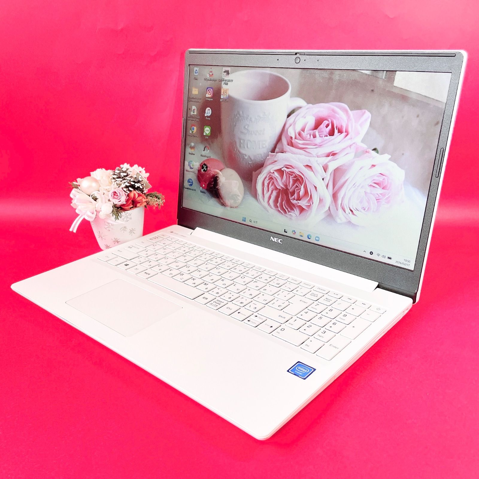 NEC Windows11対応 Corei5ノートPC 白 SSD512GB - メルカリ