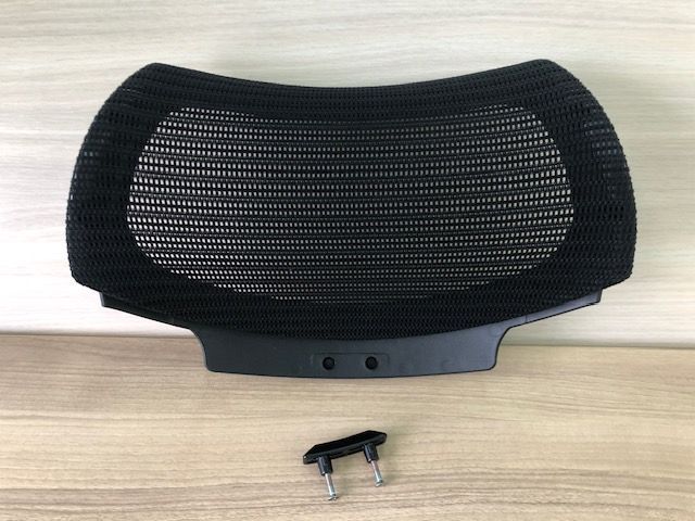 オカムラ バロンチェア用 固定ヘッドレスト ブラック 中古チェア