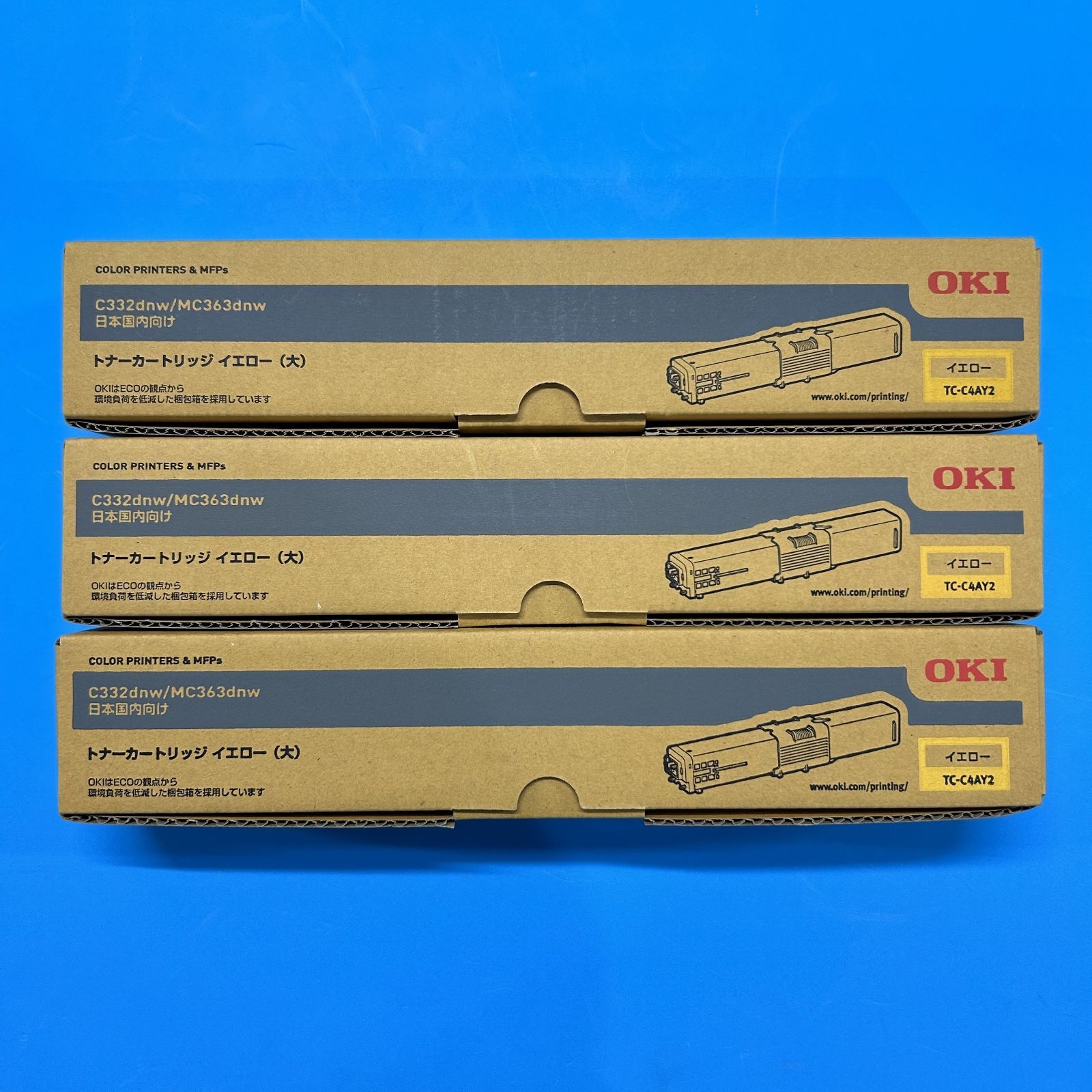 OKI トナーカートリッジ イエロー （大） TC-C4AY2 3個セット - メルカリ