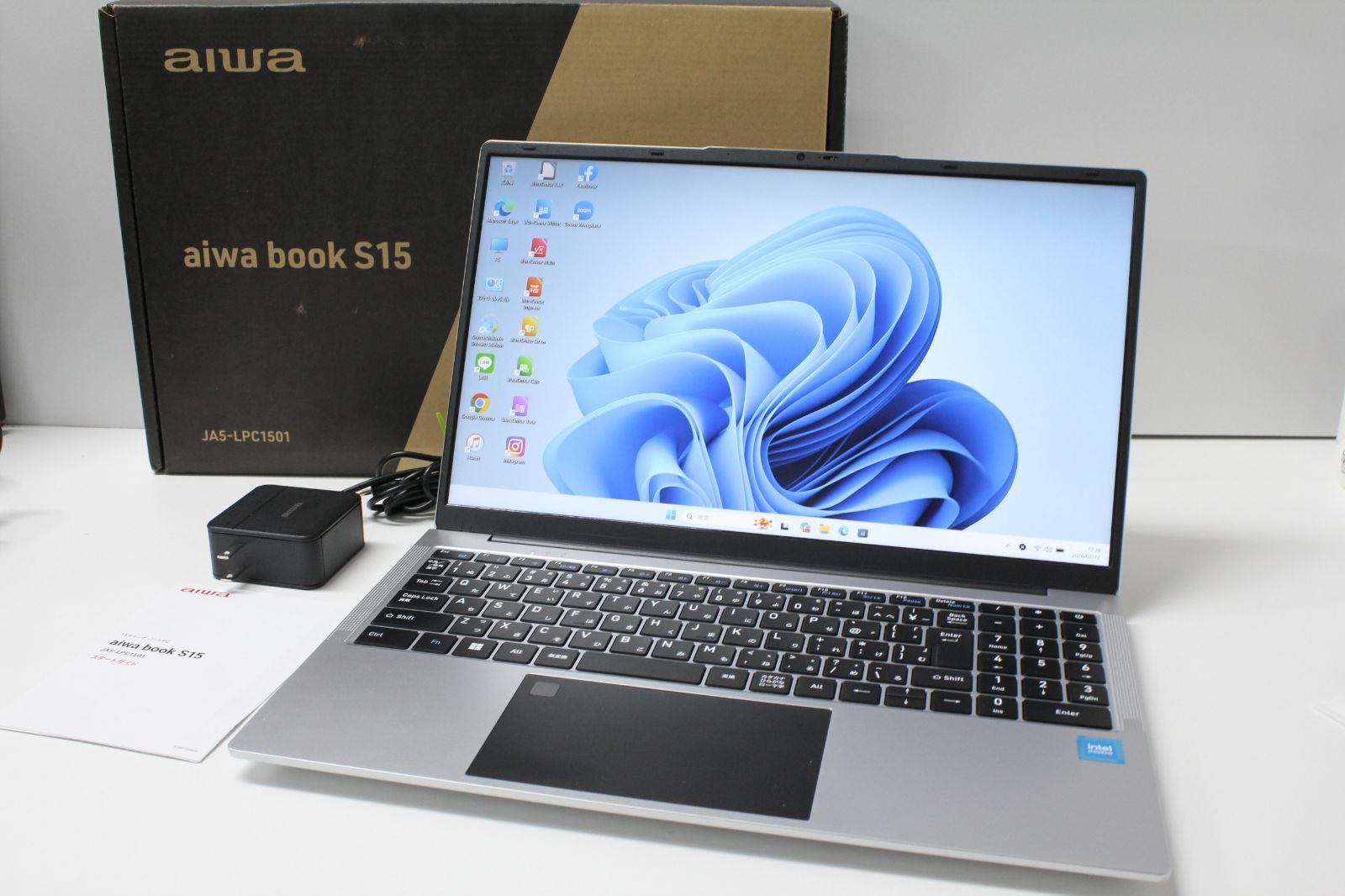 中古ノートPC】AIWA〈aiwa book S15〉Intel N100/SSD 256GB/メモリ16GB
