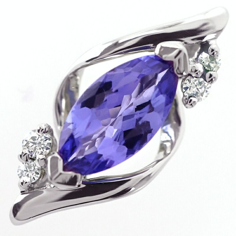 タンザナイト ペンダントトップ 0.90ct Pt950 ダイヤ 0.07ct
