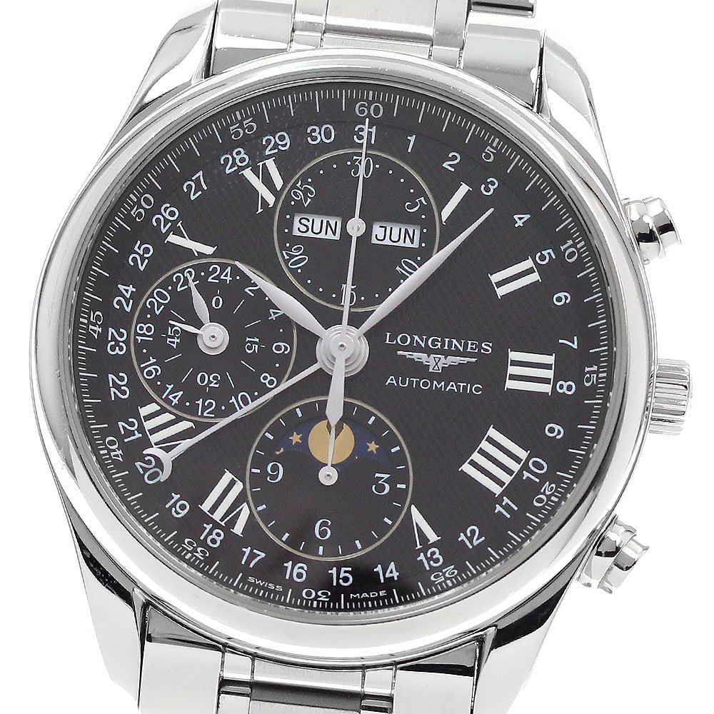 ロンジン LONGINES L2.673.4 マスターコレクション ムーンフェイズ クロノグラフ 自動巻き メンズ _939300