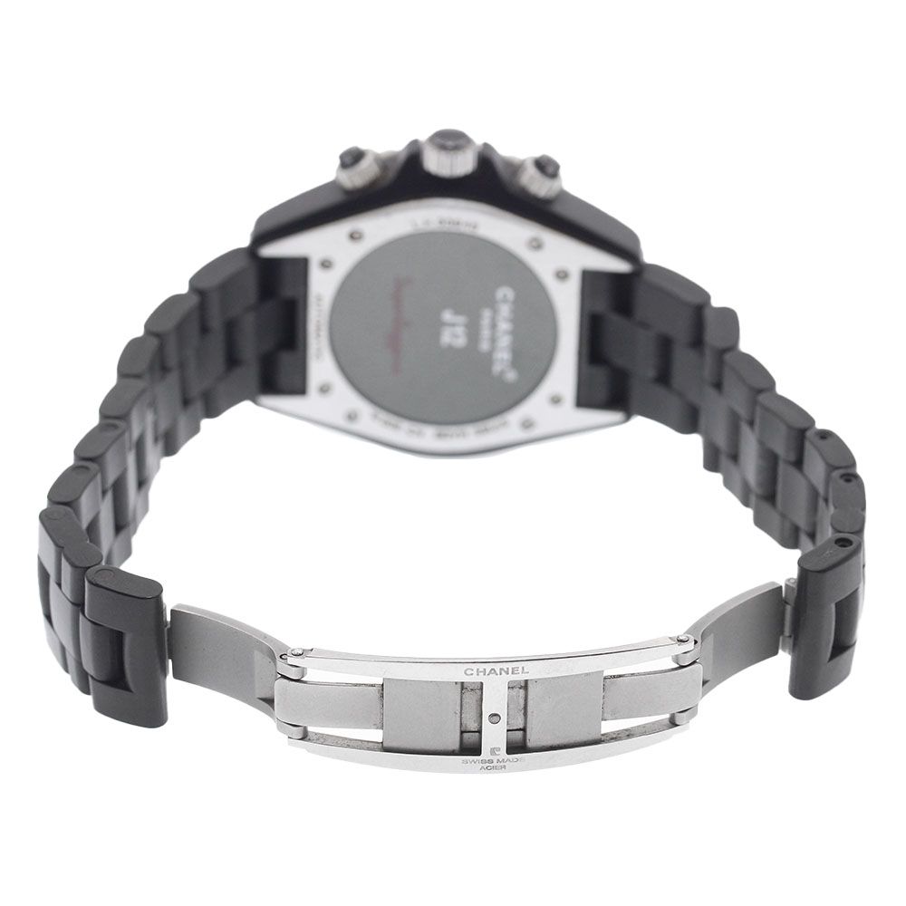 シャネル CHANEL H2039 J12 スーパーレッジェーラ クロノグラフ デイト 自動巻き メンズ 美品 _943348 シャネル CHANEL H2039 J12 スーパーレッジェーラ クロノグラフ デイト
